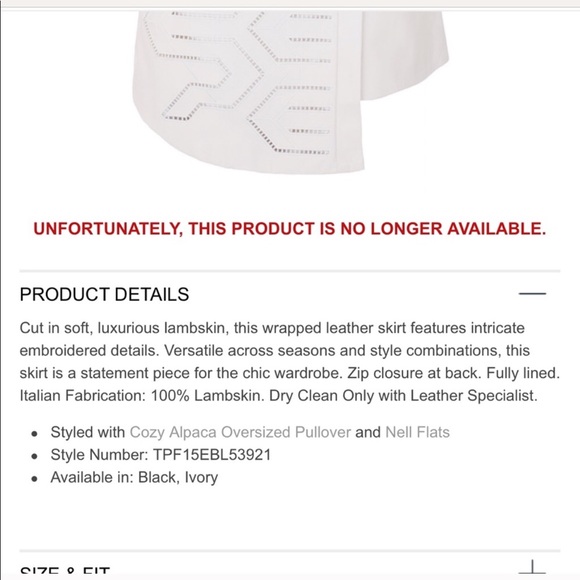 Tibi Embroidered Leather Asymmetrical Skirt - Picture 5 of 8